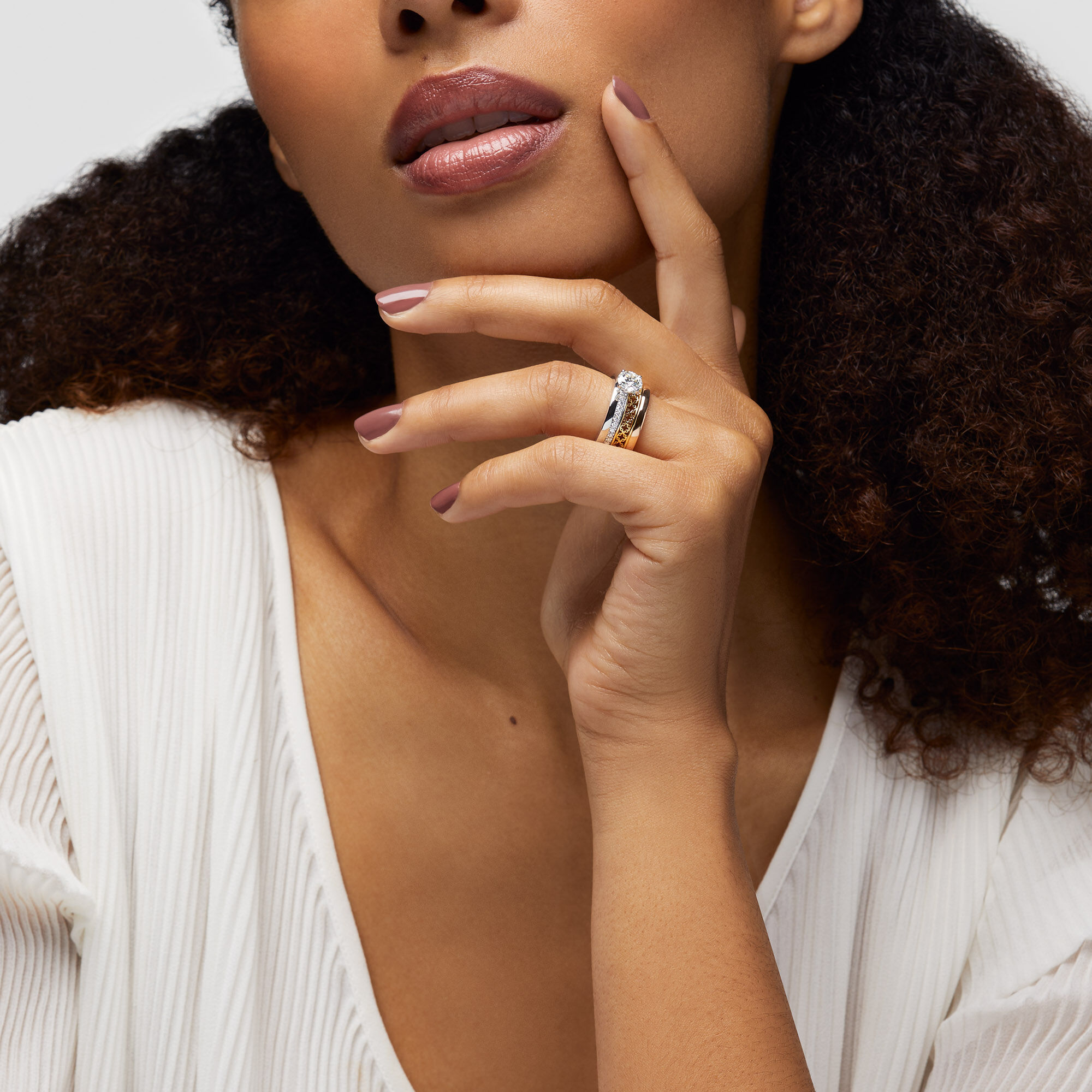 Tri gold on sale engagement rings